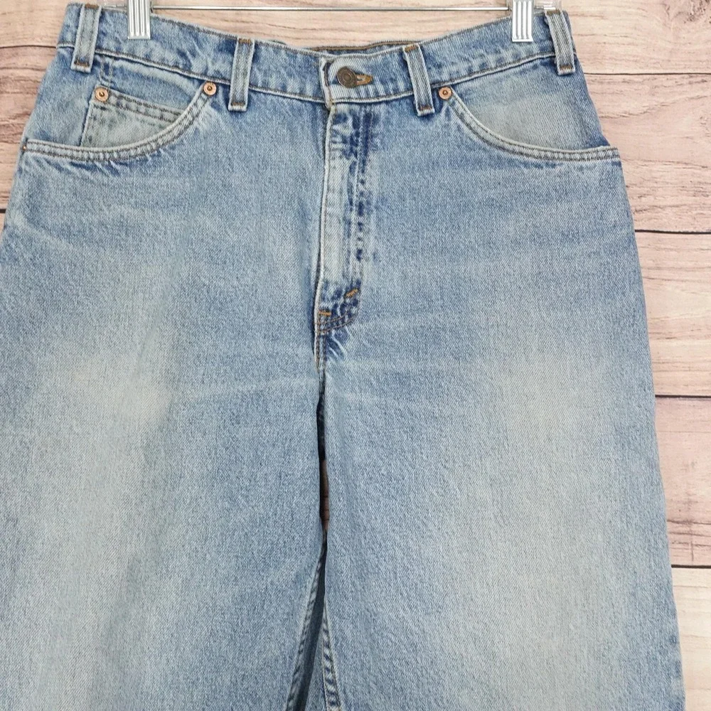 Vintage Levis 560 Jeans 32x34 (31x33) Blue Loose Tapered USA Orange Tab